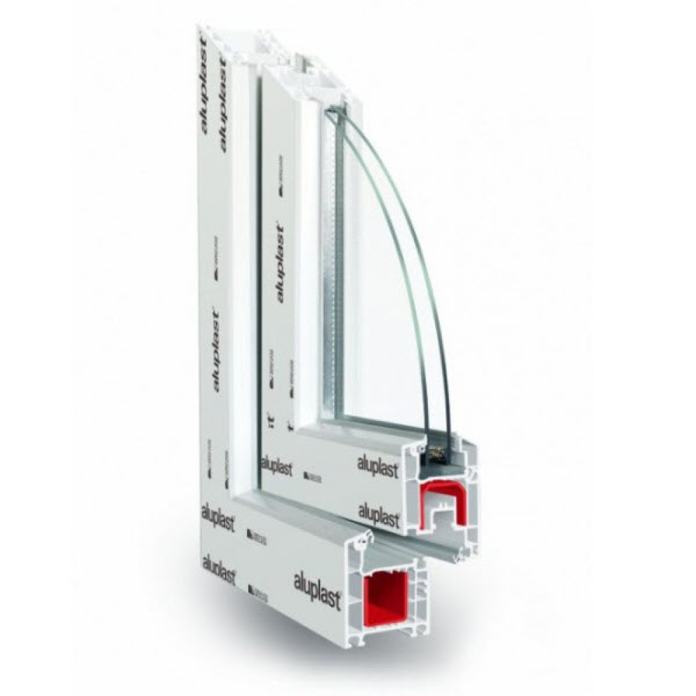 Металопластикові двері Aluplast Ideal 2000 поворотно-відкидні 800 x 2000 мм