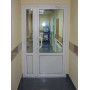 Металопластикові двері Veka Softline 82 полуторні з поворотно-відкидною стулкою 1200 x 2100 мм