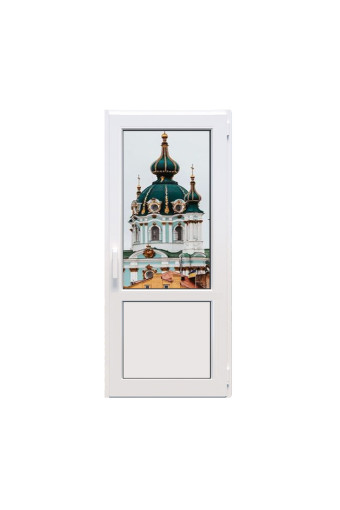 Металопластикові двері Veka Softline поворотно-відкидні 800 x 2000 мм
