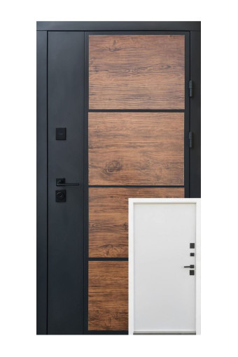 QDOORS Бонд темне дерево / білий